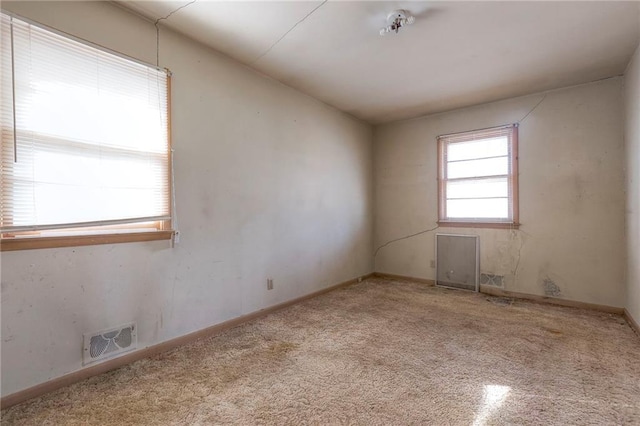 view of carpeted empty room