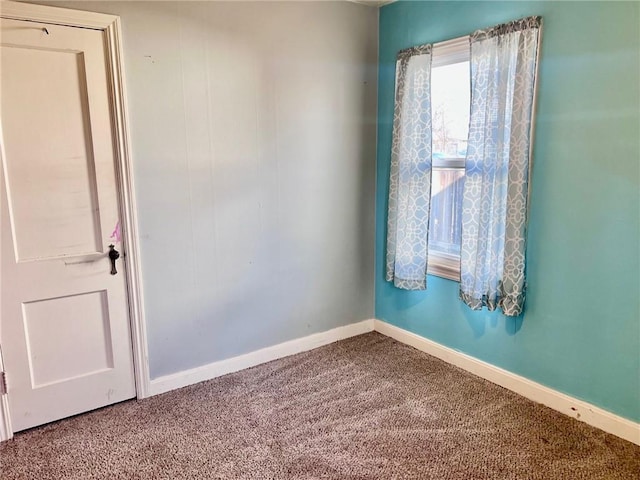 view of carpeted empty room