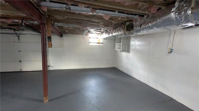 view of basement