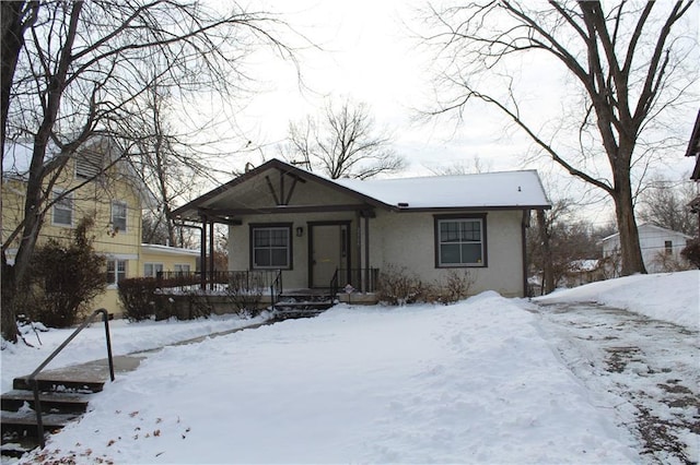 view of front of home with covered porch