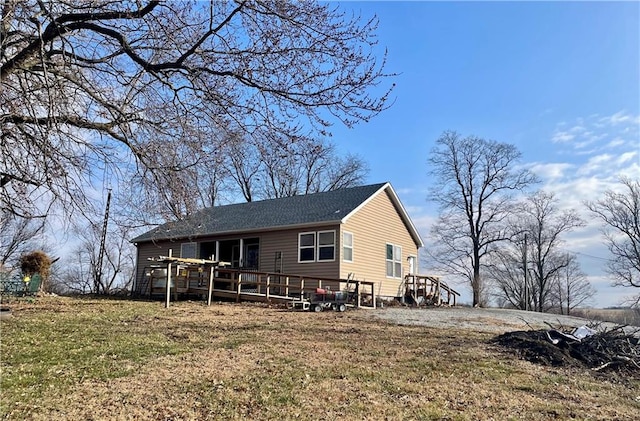 view of rear view of property