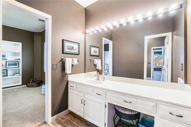 bathroom with vanity