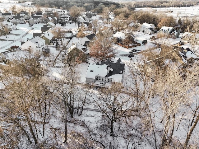 bird's eye view featuring a residential view