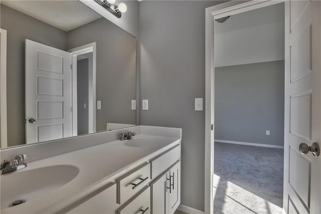 bathroom featuring vanity