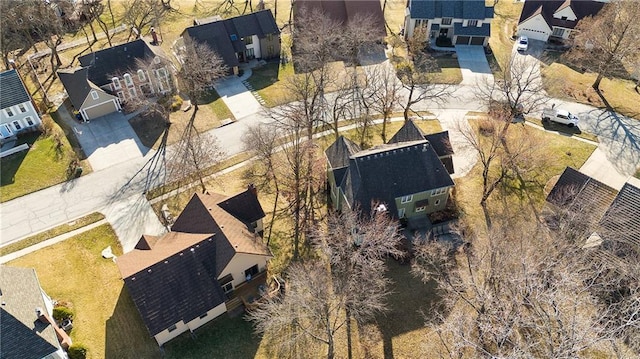 bird's eye view with a residential view