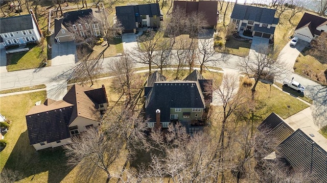 birds eye view of property featuring a residential view