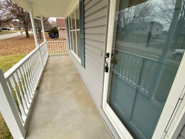 balcony with covered porch