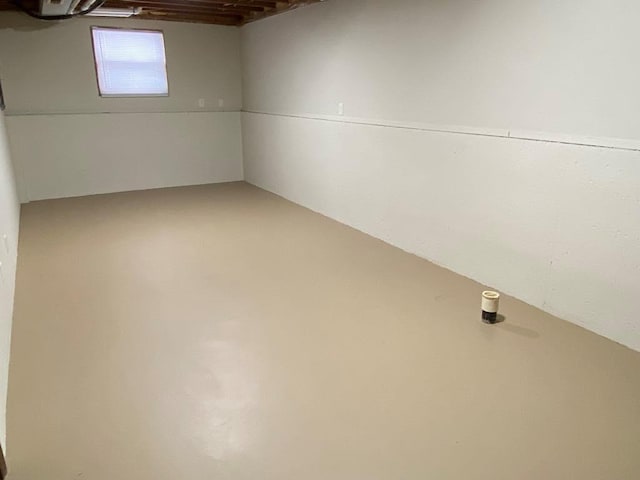 view of basement