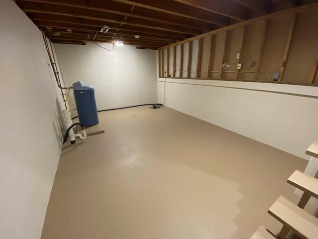 view of basement