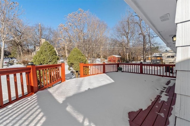 wooden deck featuring a patio area