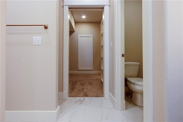 bathroom featuring toilet