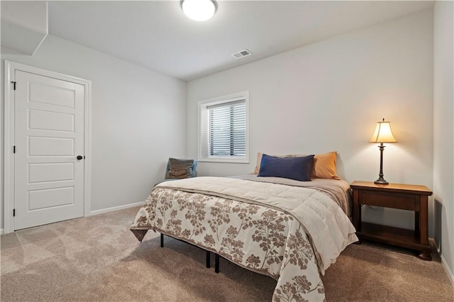 bedroom featuring carpet flooring