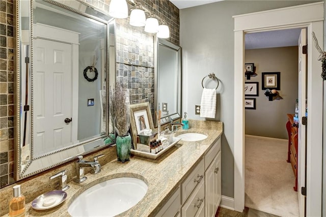 bathroom featuring vanity