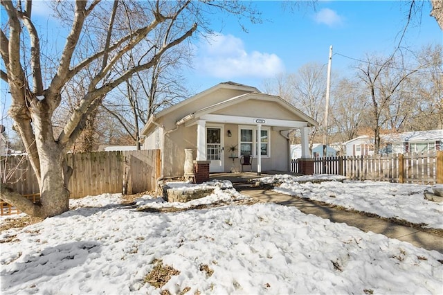 view of front of home featuring a porch