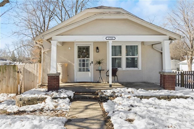 view of front of home