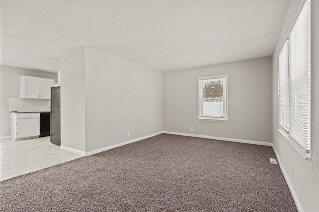 empty room with light carpet