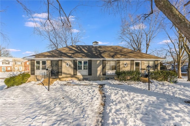 view of ranch-style home