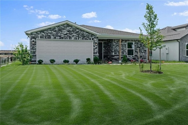 37767 W 207th Ter, Edgerton, KS 66021 - view of front of property with a front yard and an attached garage