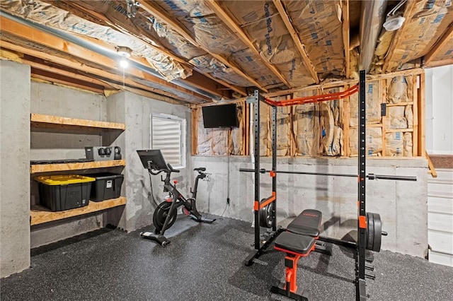 view of workout room