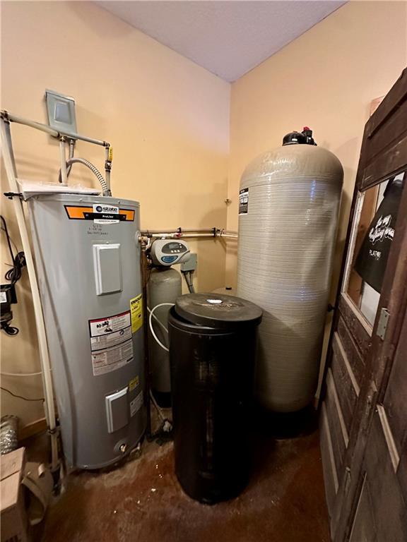 utilities featuring electric water heater