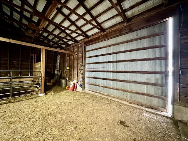 view of horse barn