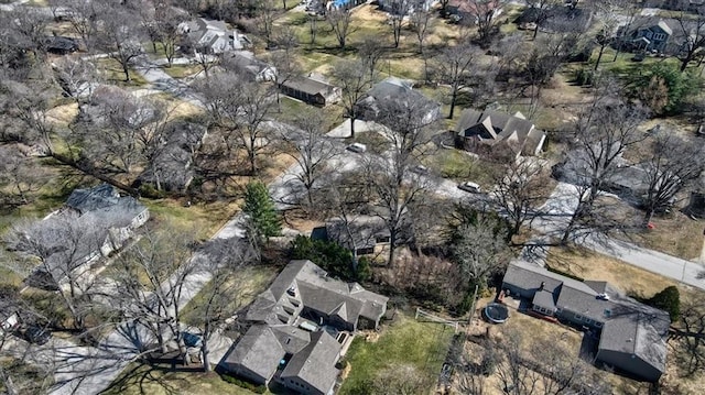 drone / aerial view featuring a residential view