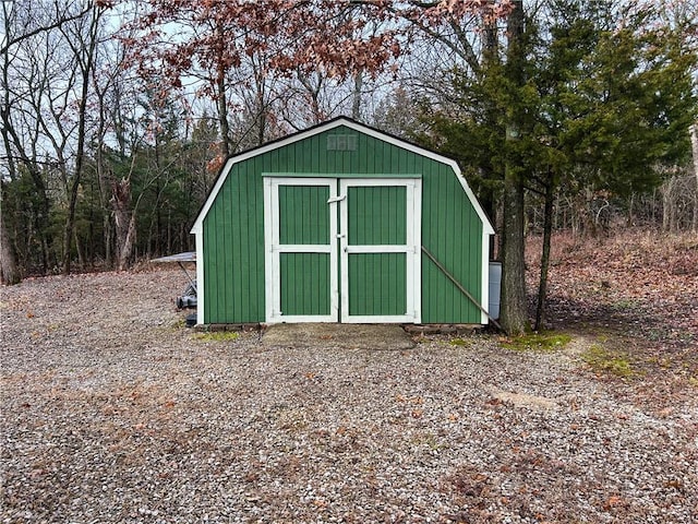 view of outbuilding