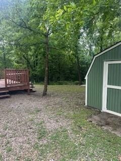 17 Lakewood Ln, Linn Valley, KS 66040 - view of yard with a wooden deck
