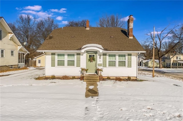 view of bungalow-style house