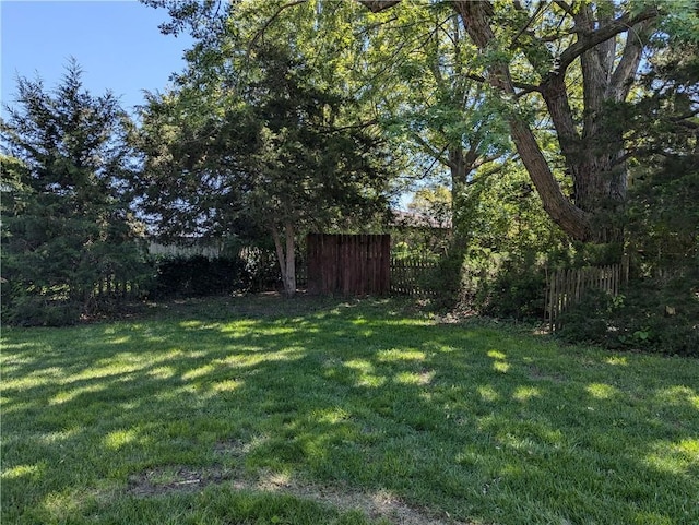 1205 Wentley Dr, Hiawatha, KS 66434 - view of yard featuring fence