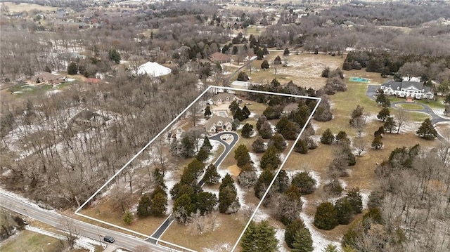 birds eye view of property