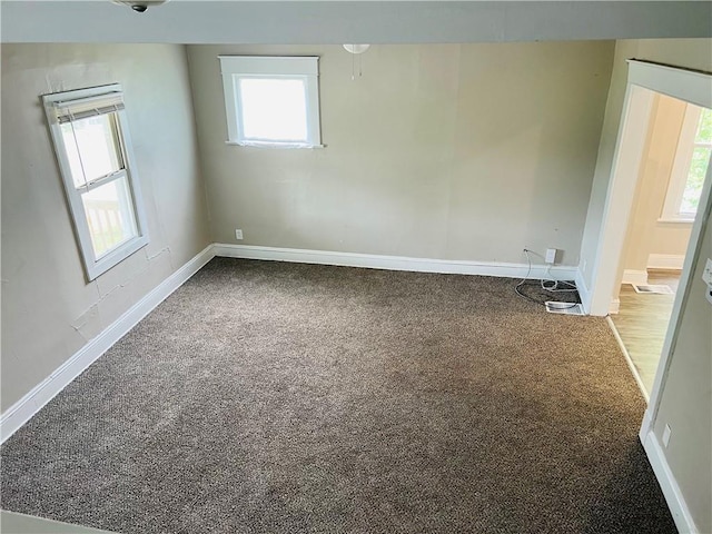 view of carpeted empty room