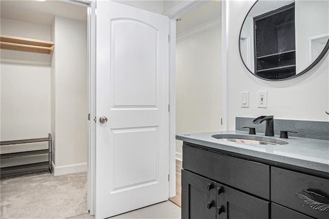 bathroom with vanity