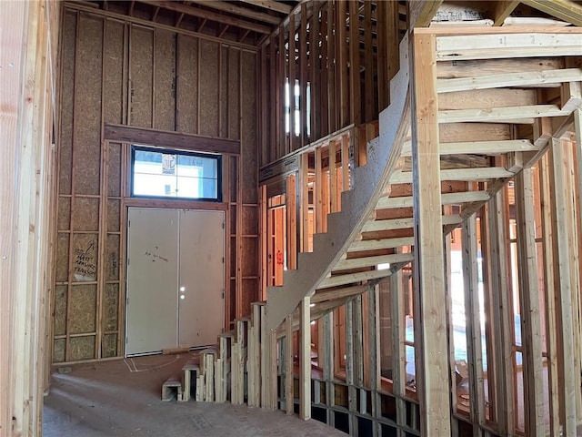 16920 Parkhill St, Overland Park, KS 66221 - foyer with stairs