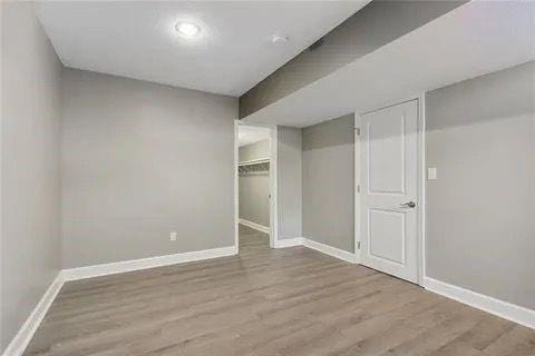 interior space with light wood-type flooring