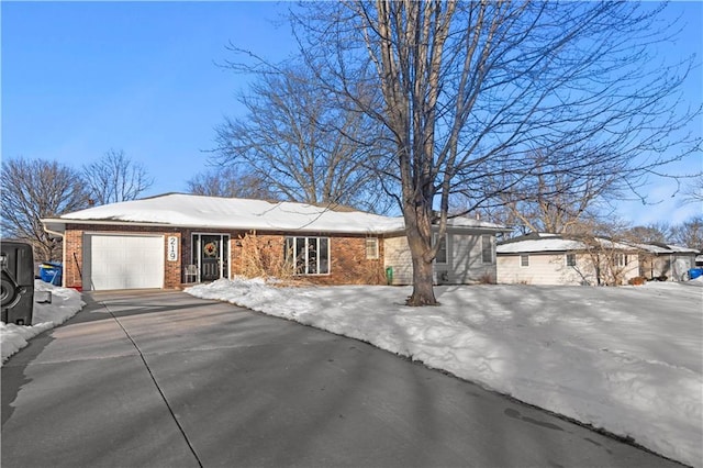 ranch-style house with a garage