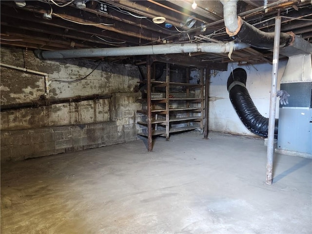 view of basement