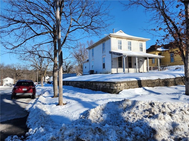 exterior space with a porch