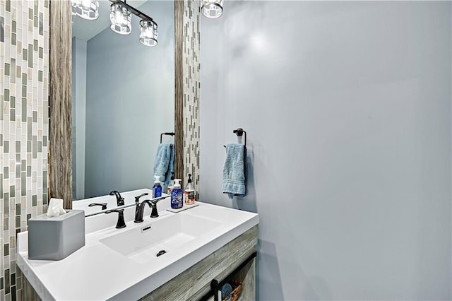 bathroom featuring vanity