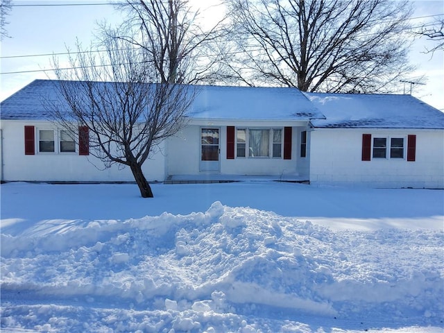 view of ranch-style home