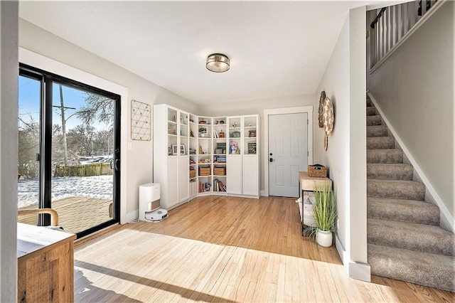 interior space featuring light hardwood / wood-style floors