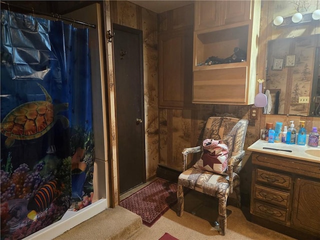 38708 E Hudson Rd, Oak Grove, MO 64075 - bathroom with vanity and curtained shower