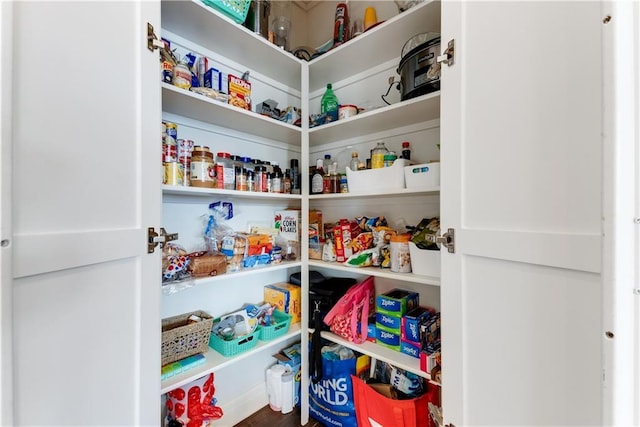 view of pantry