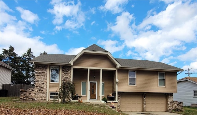 view of front of home featuring a garage