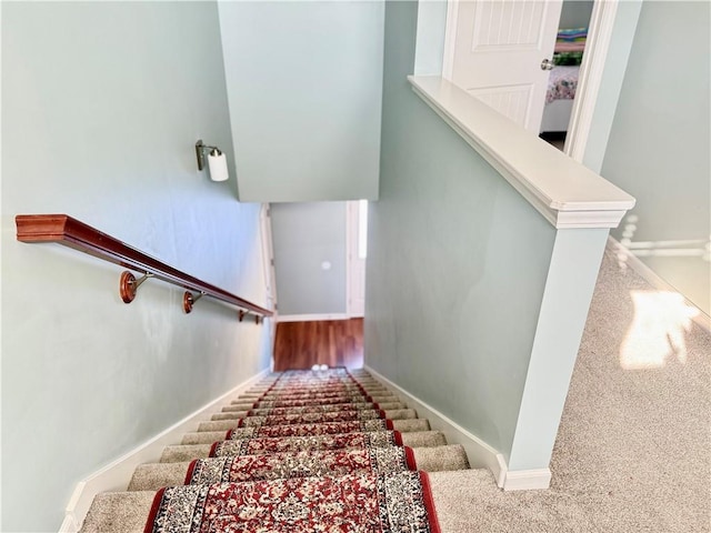 stairs with carpet