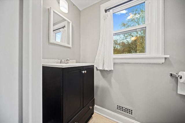 bathroom with vanity