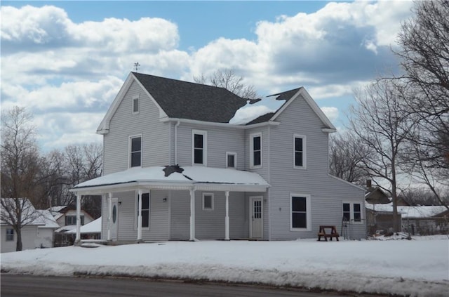 view of front property with a porch