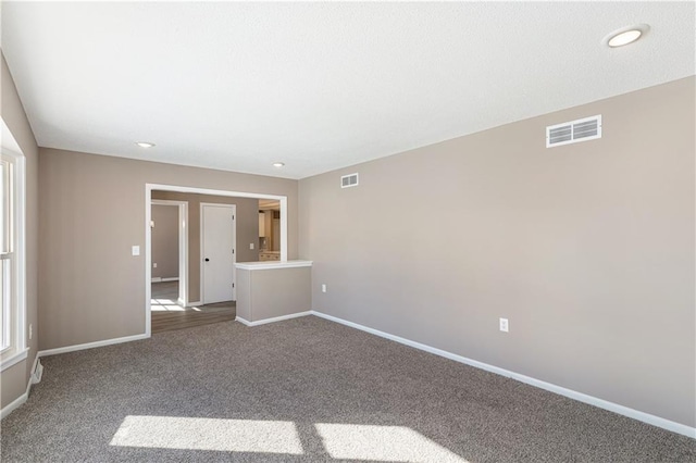 view of carpeted empty room