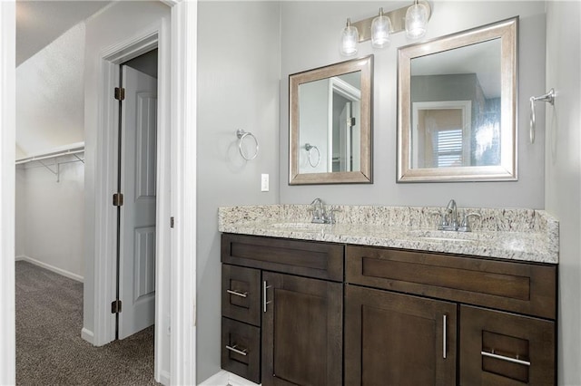 bathroom with vanity