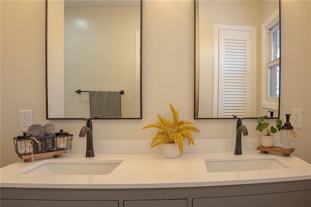 bathroom featuring vanity